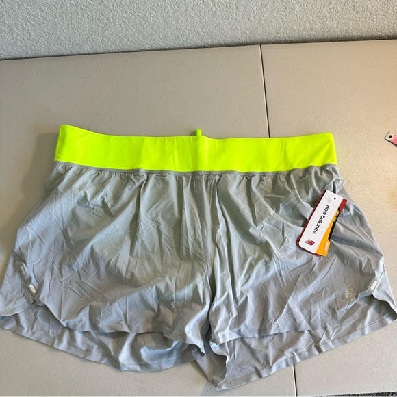 New Balance gray dry fit running shorts with panty Size XL Pocket In back - Picture 1 of 7